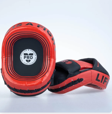 Fighters INC Oval Röd Pro Mits (Par)