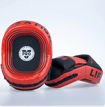 Fighters INC Oval Röd Pro Mits (Par)