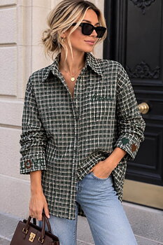 Shirt check Amour green