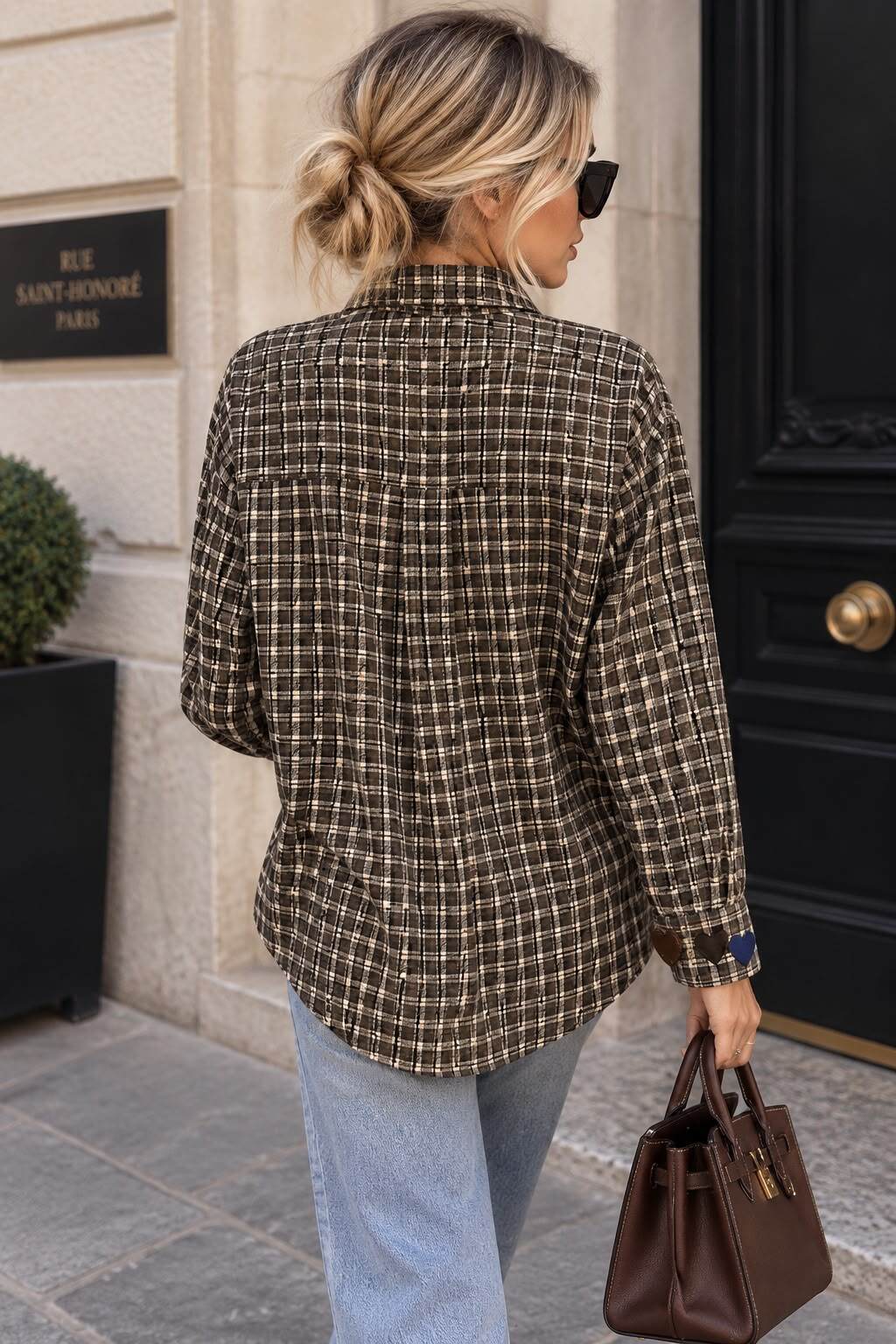 Shirt check Amour brown - 3