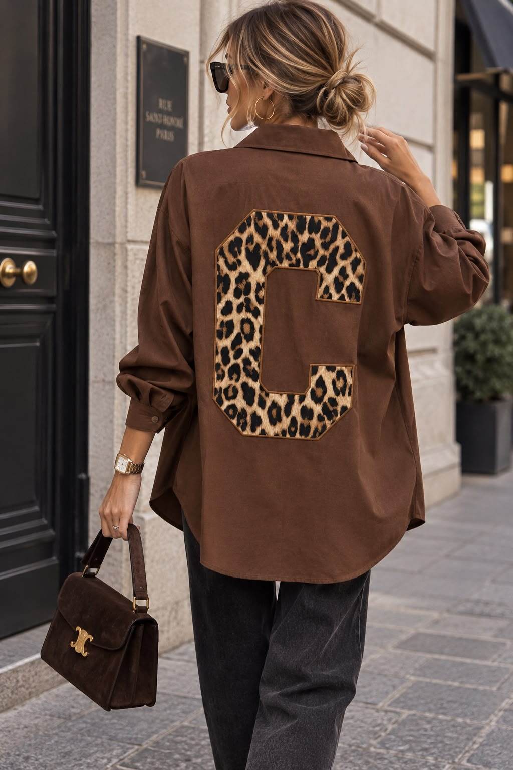 Shirt leopard C brown