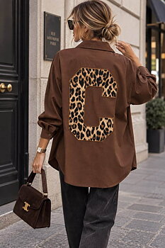 Shirt leopard C brown