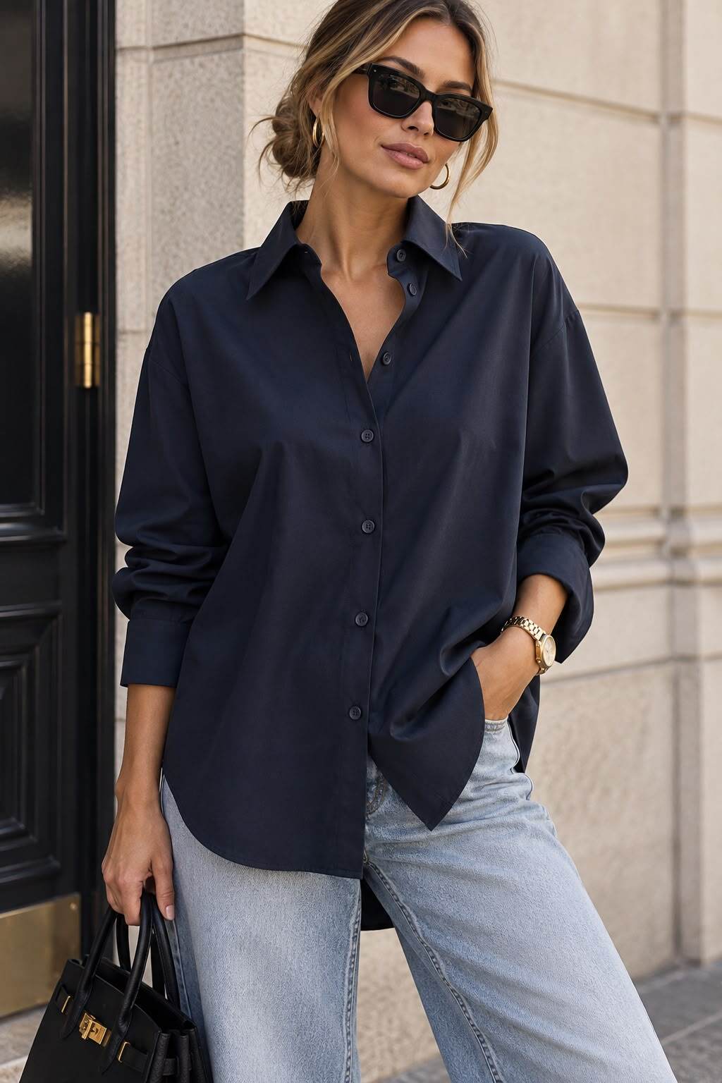 Shirt Leo C navy - 2