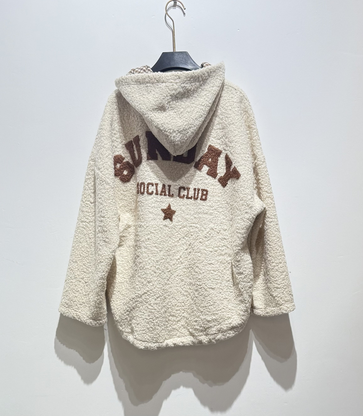 Teddy jacket Sunday Club off-white - 3