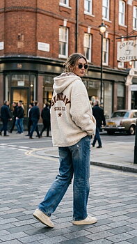 Teddy jacket Sunday Club off-white