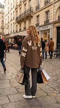 Teddy Jacket New York brown