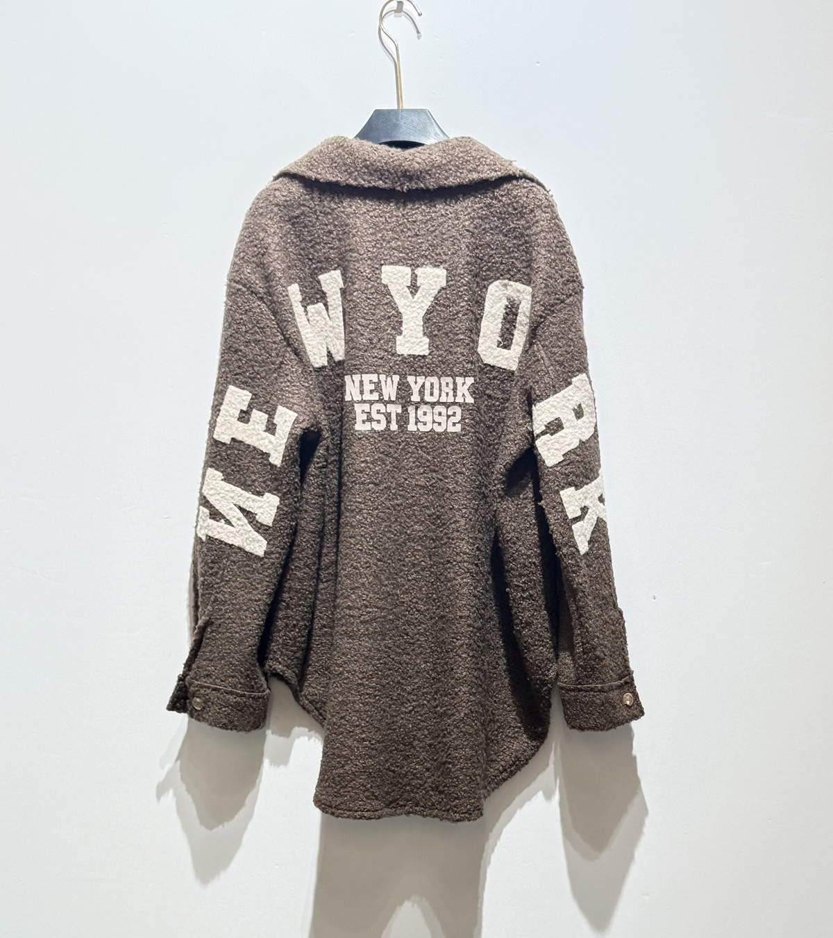 Teddy Jacket New York brown - 3