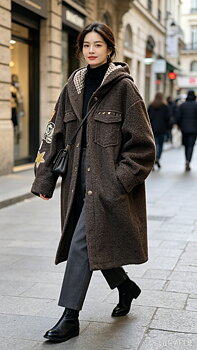 Teddy jacket brown