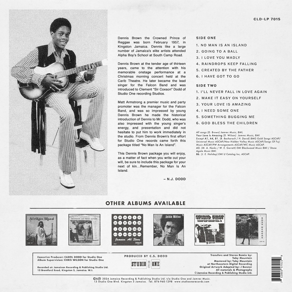 Dennis Brown – No Man Is An Island - 2