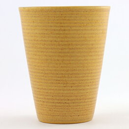 Triller Tobo (1950s) Unique Yellow Vase 12 cm