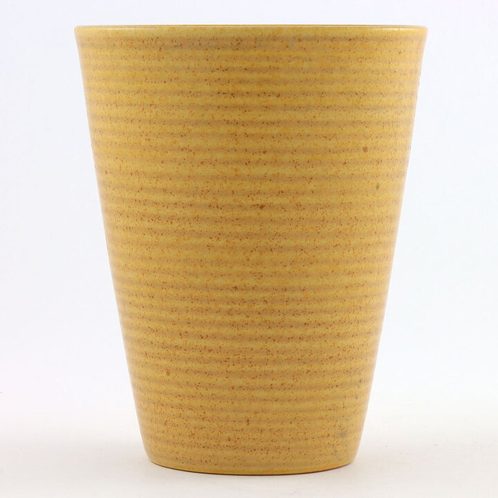 Triller Tobo (1950s) Unique Yellow Vase 12 cm