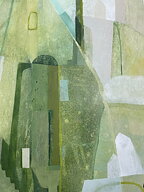 ”Parisian Garden”.  AKRYLTAVLA MÅLAD AV MARIA C BERNHARDSSON / MC