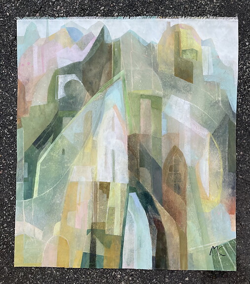 ”Paris, Longing for spring ”. AKRYLTAVLA MÅLAD AV MARIA C BERNHARDSSON / MC