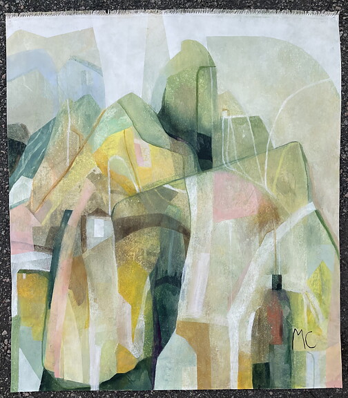 ”The Mimosa ”. AKRYLTAVLA MÅLAD AV MARIA C BERNHARDSSON / MC
