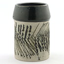 Lisa Larson (1960s) Unique Vase with Incised Abstract Decor 16 cm