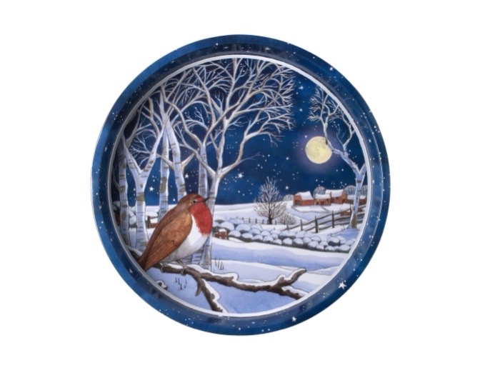 Bricka rund - Emma Bridgewater Winter Robin