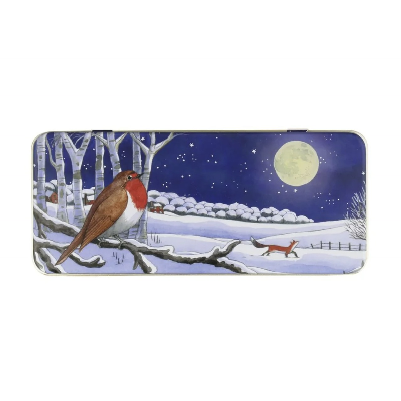 Skrin - Emma Bridgewater Smalt Rektangulärt Winter Robin - 2