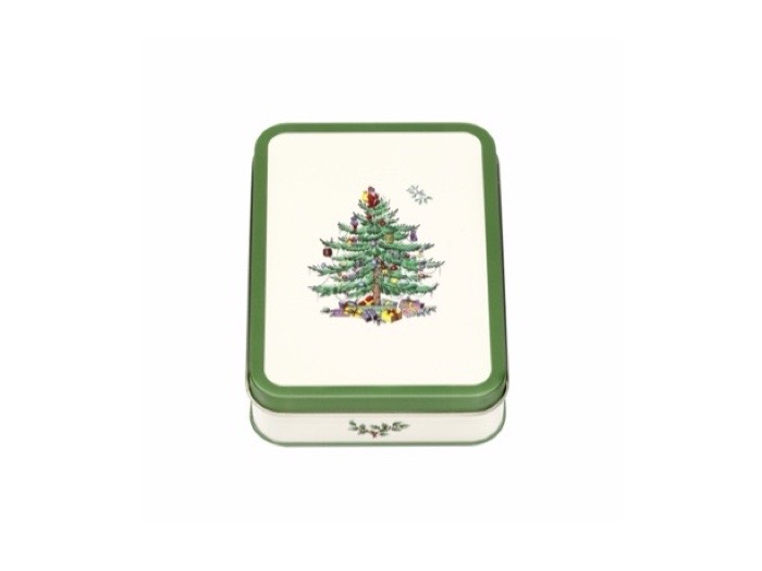 Litet Skrin - Spode Platt Rektangulär Christmas Tree