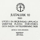 Sven Jonson (Jultallrik 1980) Wall Plate with Christmas Motif 22 cm <with Box>