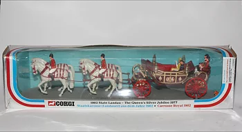 Corgi 41 Silver Jubilee State Landau,  Original Box   (  Saknas Hund )
