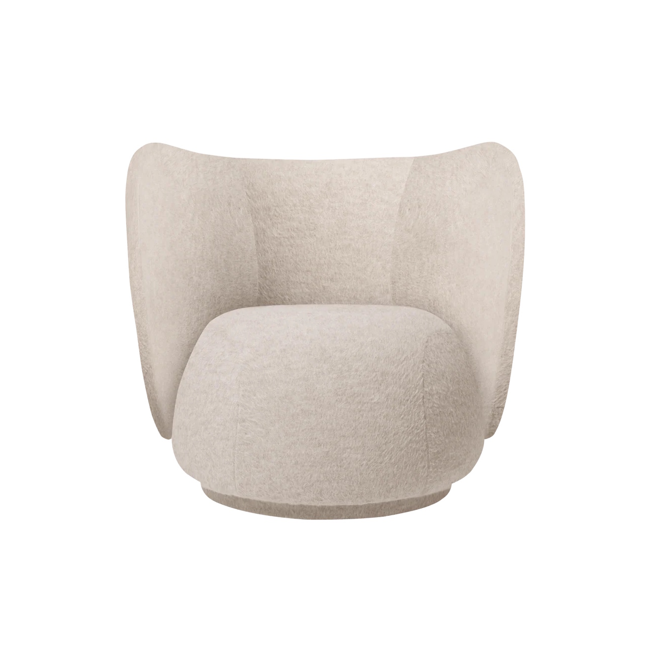 Rico Lounge Chair Soft Alpaca Natural Ferm Living