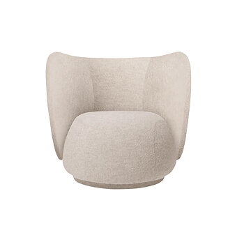 Rico Lounge Chair Soft Alpaca Natural Ferm Living