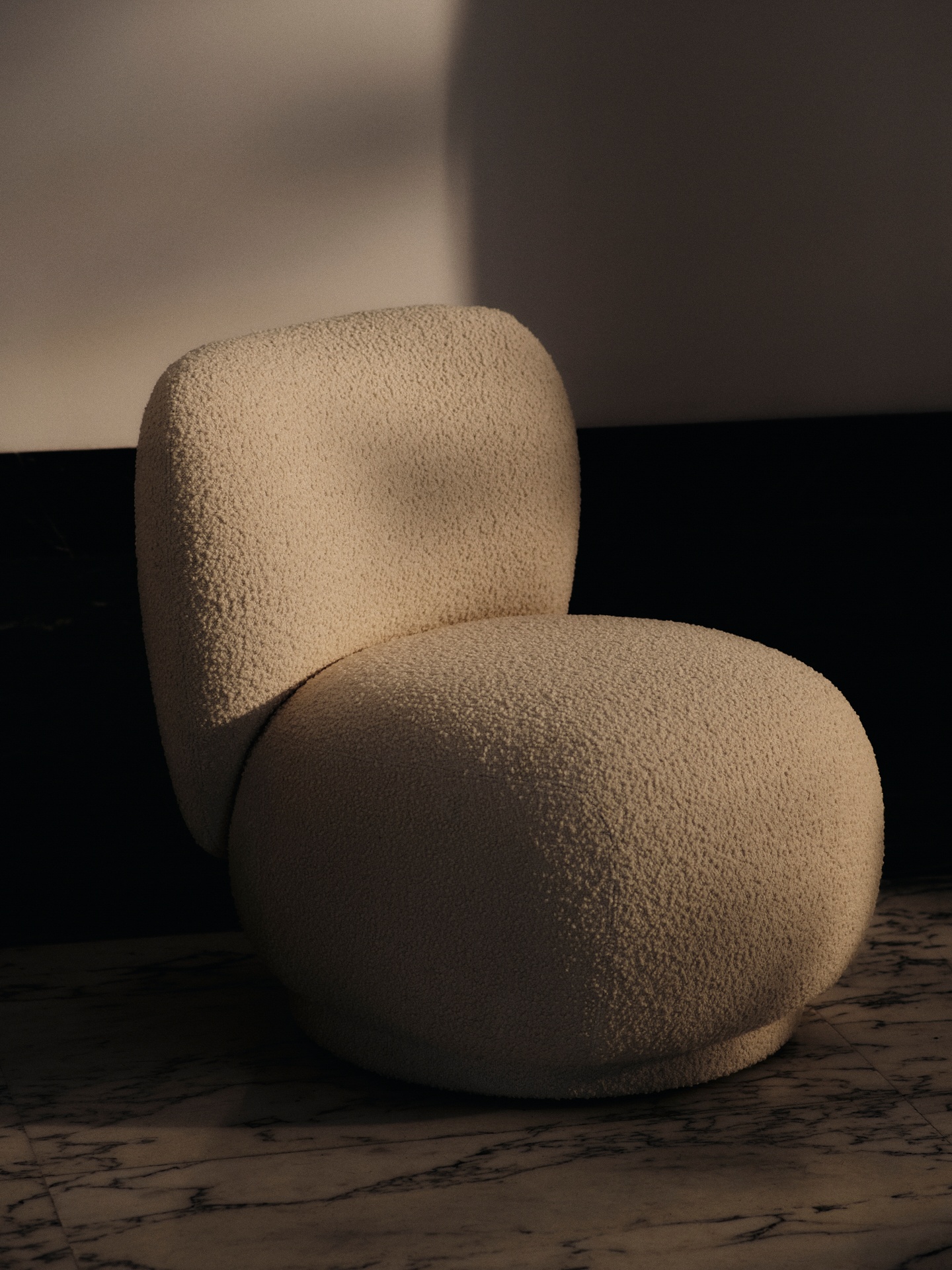 Rico Piccolo Lounge Chair Soft Alpaca fra Ferm Living - 4