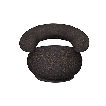 Orbo Lounge Chair Vanir svart/honning Ferm Living