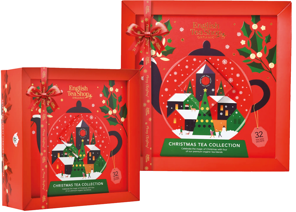 JULEN 2026 - English Tea Shop - Presentask Snow Globe Tea Collection Tepåsar