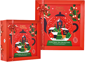 JULEN 2026 - English Tea Shop - Presentask Snow Globe Tea Collection Tepåsar