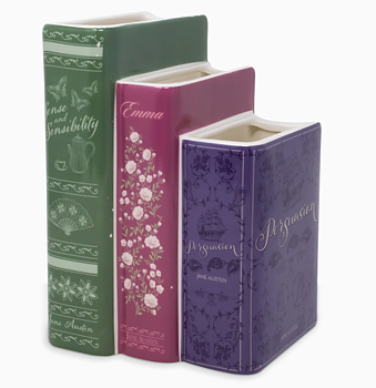 Steel Mill & Co UK : Jane Austen Triple Book Vase - Tredelad vas