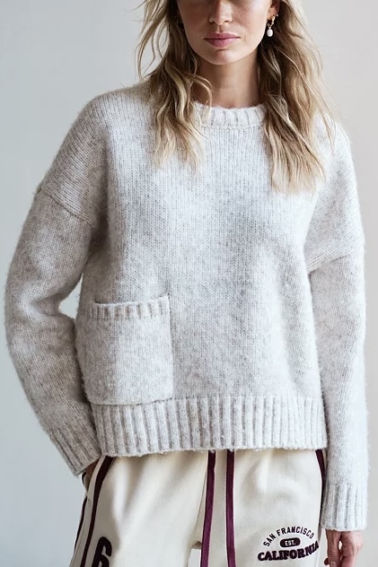 Penn & Ink NY -  Jumper Beige Melange