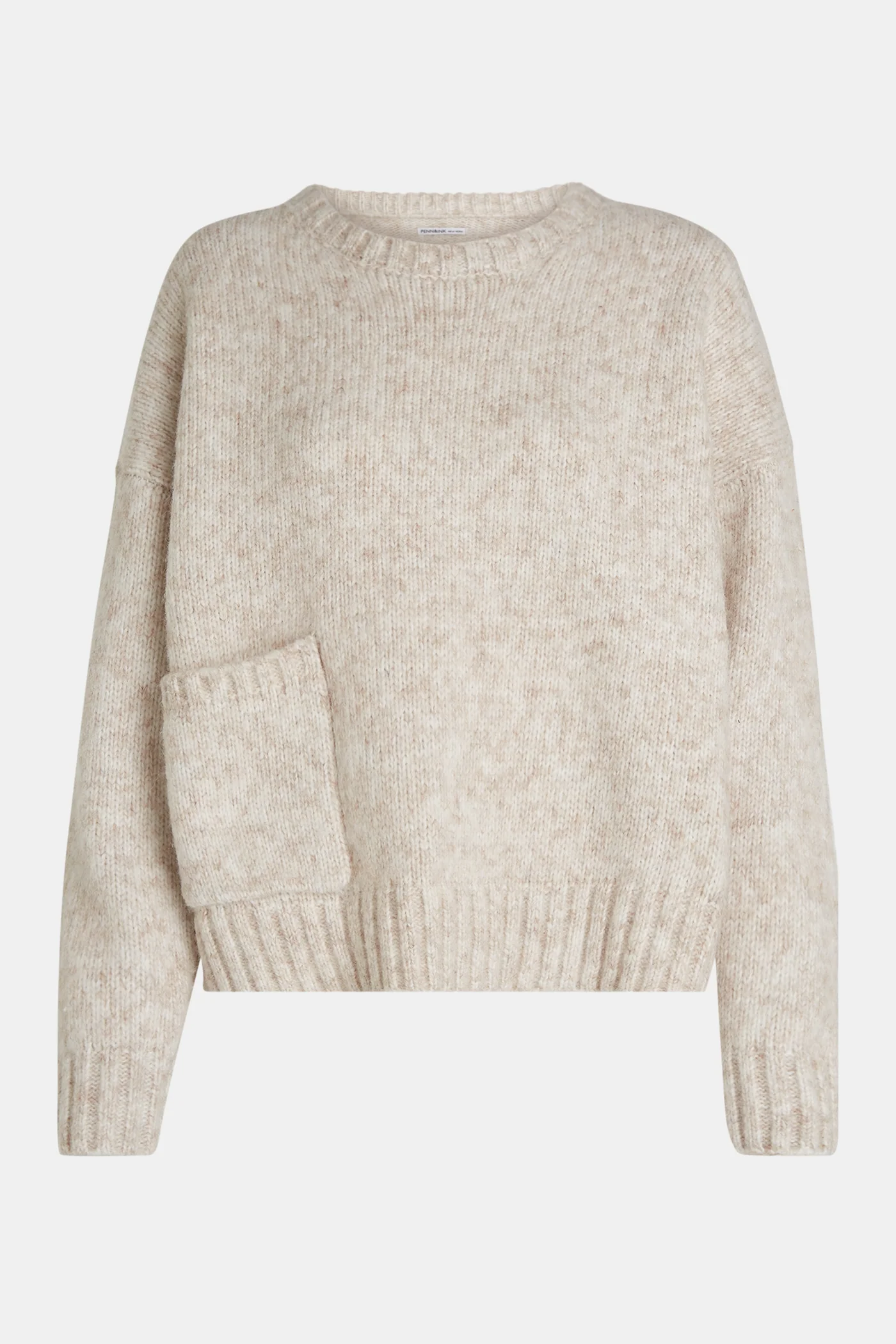 Penn & Ink NY -  Jumper Beige Melange - 7