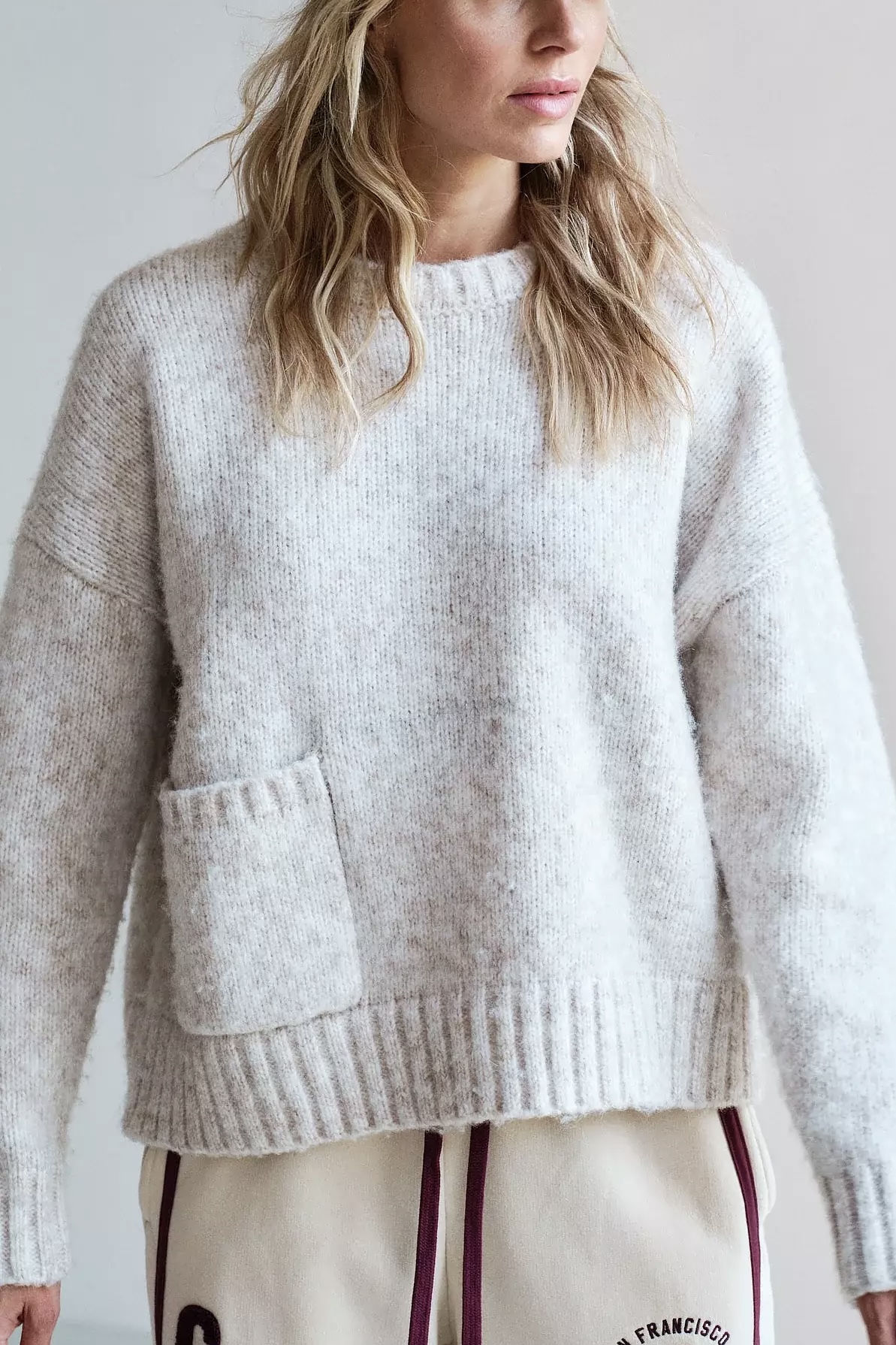 Penn & Ink NY -  Jumper Beige Melange - 4