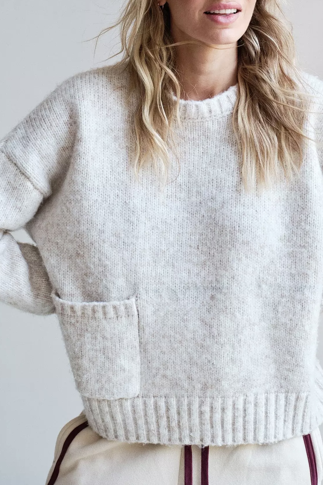 Penn & Ink NY -  Jumper Beige Melange - 3