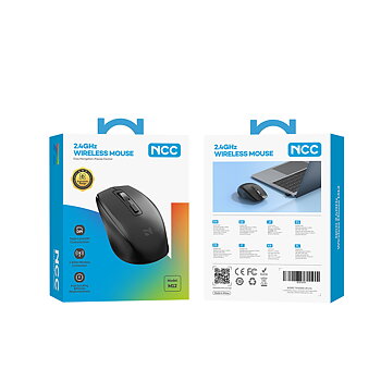 Wireless Mouse M12 With Adjustable  DPI And Metal Roller