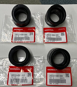 16211-438-000 Insugsgummin Original sats Honda CB900F - CB1100F - CB1100R  (16212,16213, 16214)