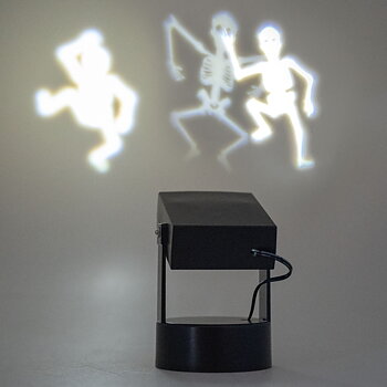 Projector with a Dancing Skeleton