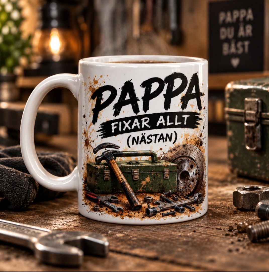 Pappamugg - Pappa fixar allt (nästan)