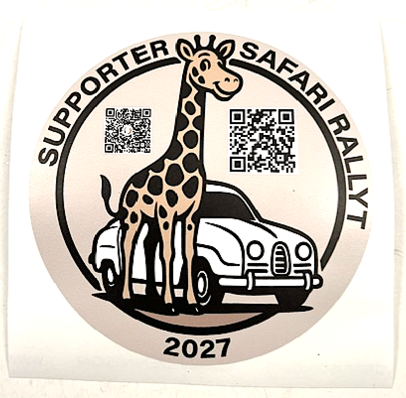 Safari rallyt 2027  sponsor klistermärke 