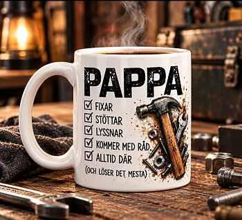 Pappamugg - Pappa-fixar-allt.