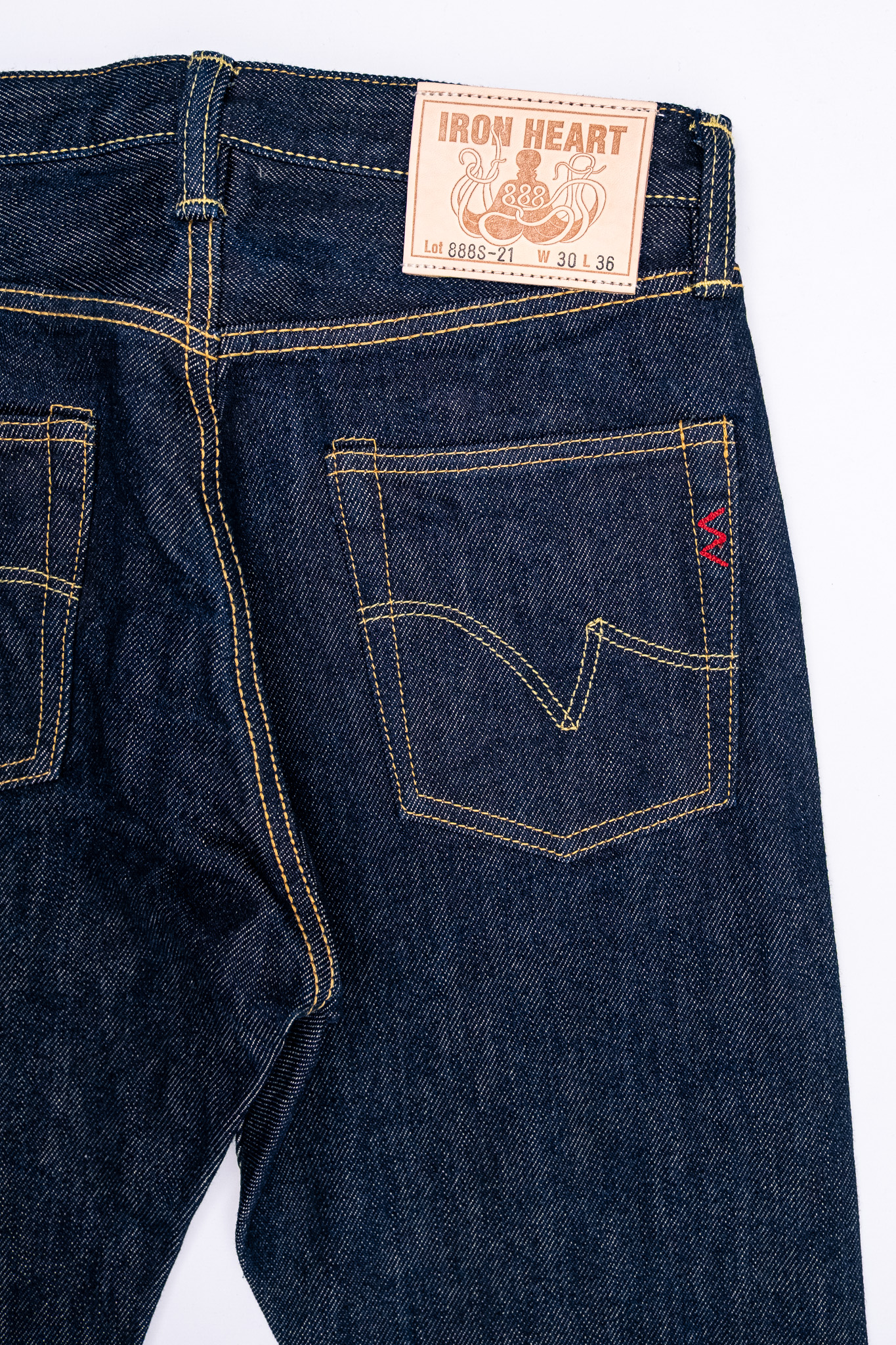 Iron Heart - IH-888S 21oz Selvedge Denim Tapered Cut Jeans Indigo - 9