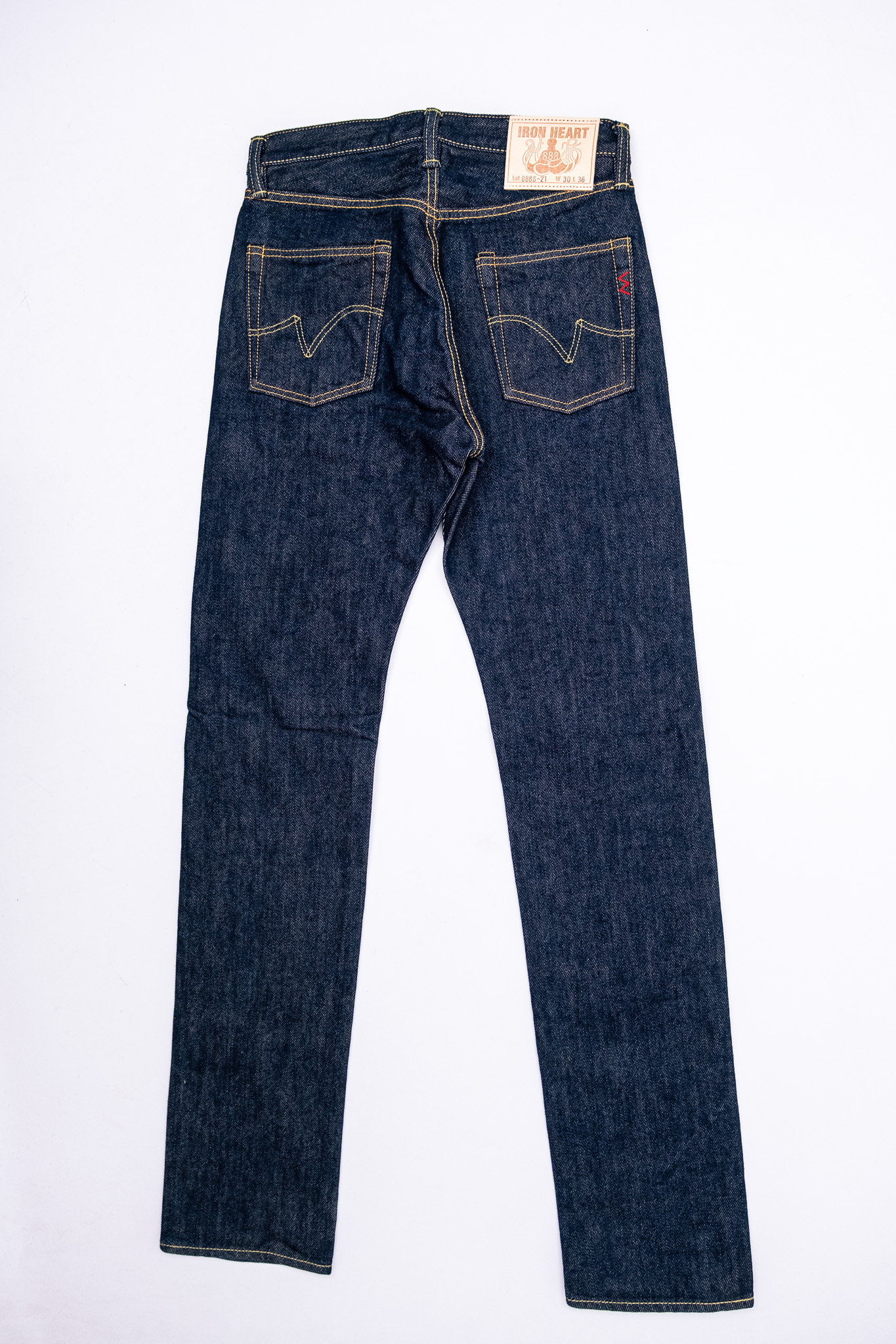 Iron Heart - IH-888S 21oz Selvedge Denim Tapered Cut Jeans Indigo - 3
