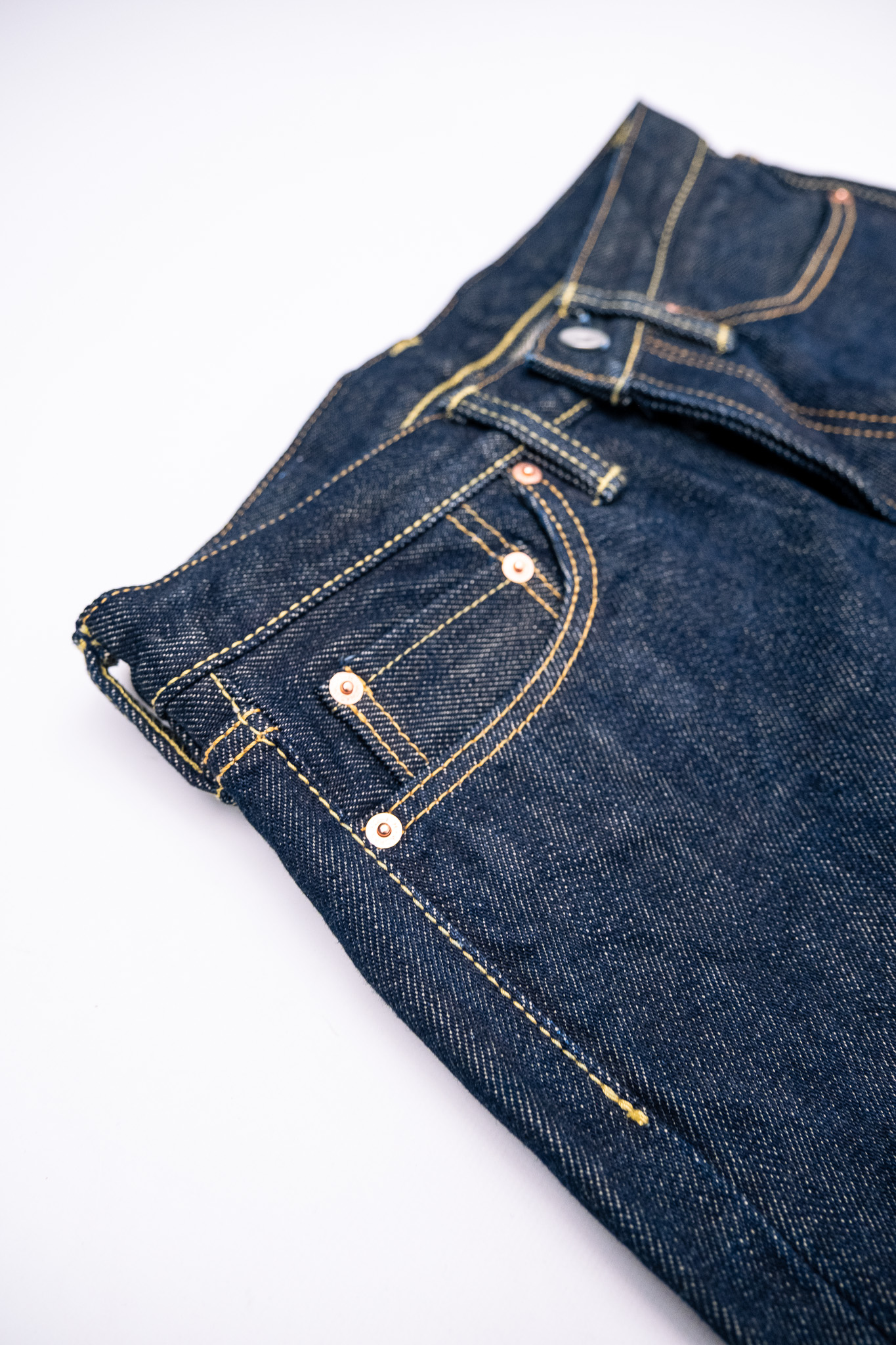 Iron Heart - IH-888S 21oz Selvedge Denim Tapered Cut Jeans Indigo - 5