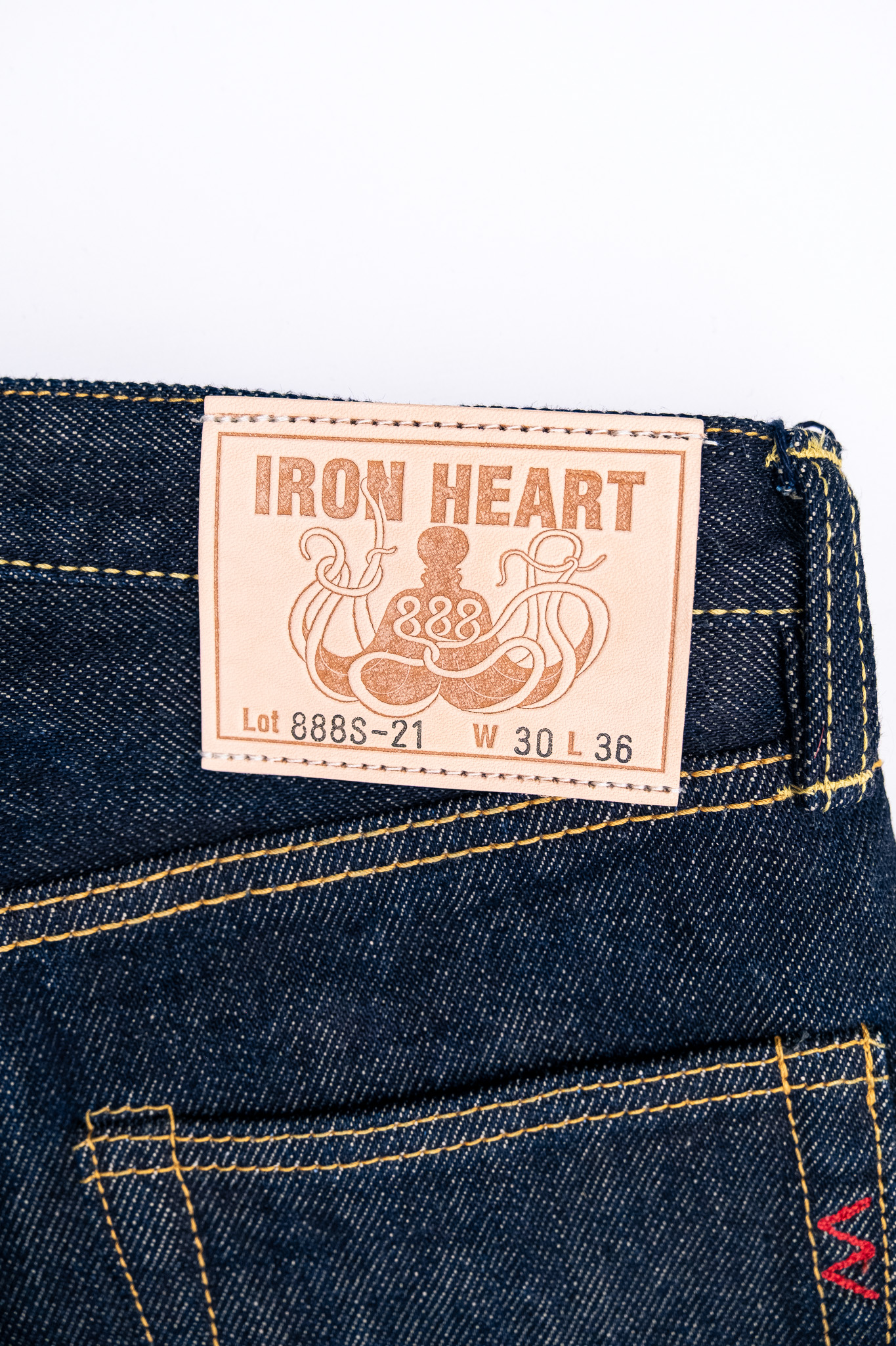 Iron Heart - IH-888S 21oz Selvedge Denim Tapered Cut Jeans Indigo - 8