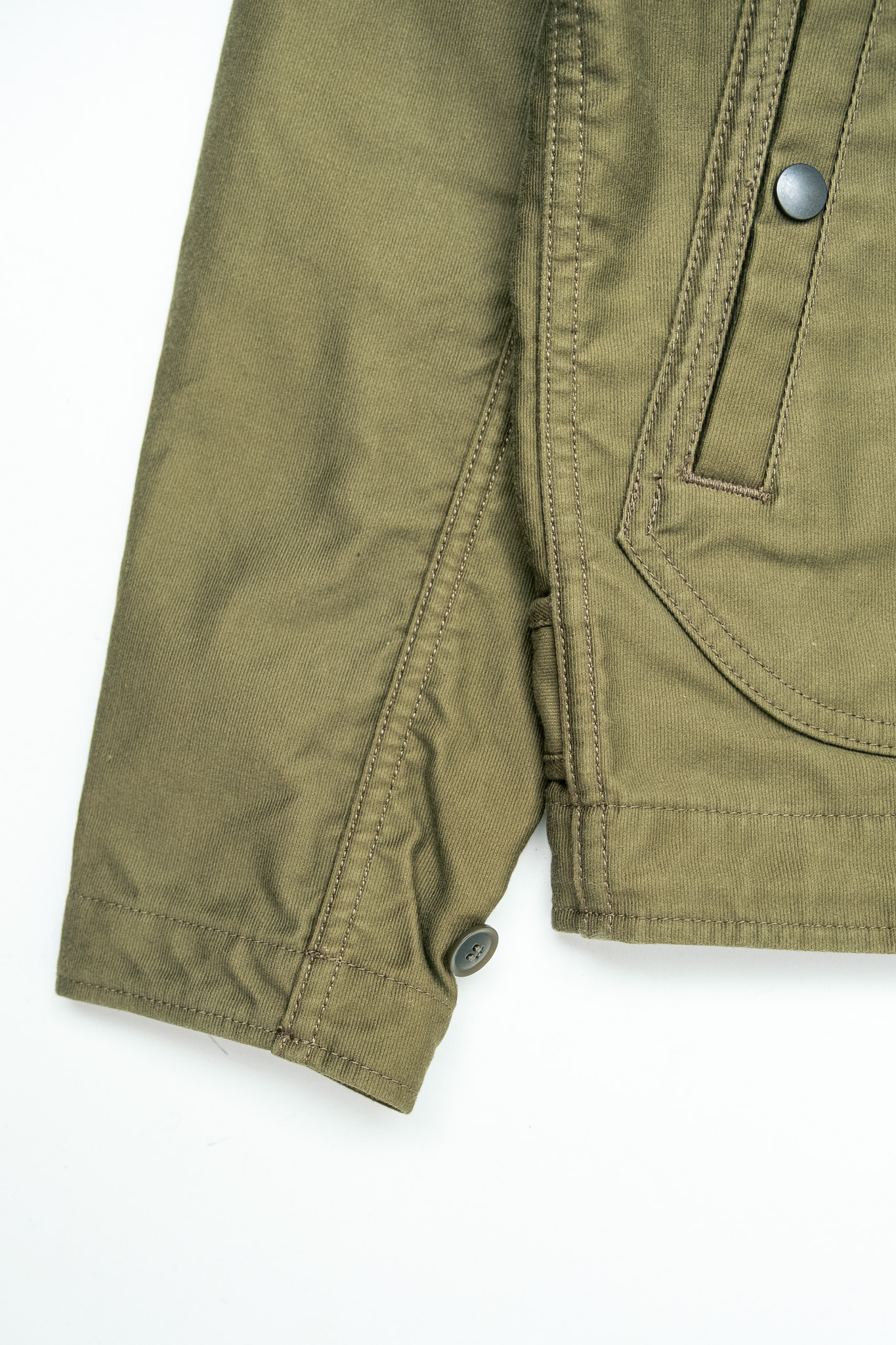 Iron Heart - IHM-53-ODG 12oz Whipcord Lightweight N1 Deck Jacket Olive Drab Green - 6