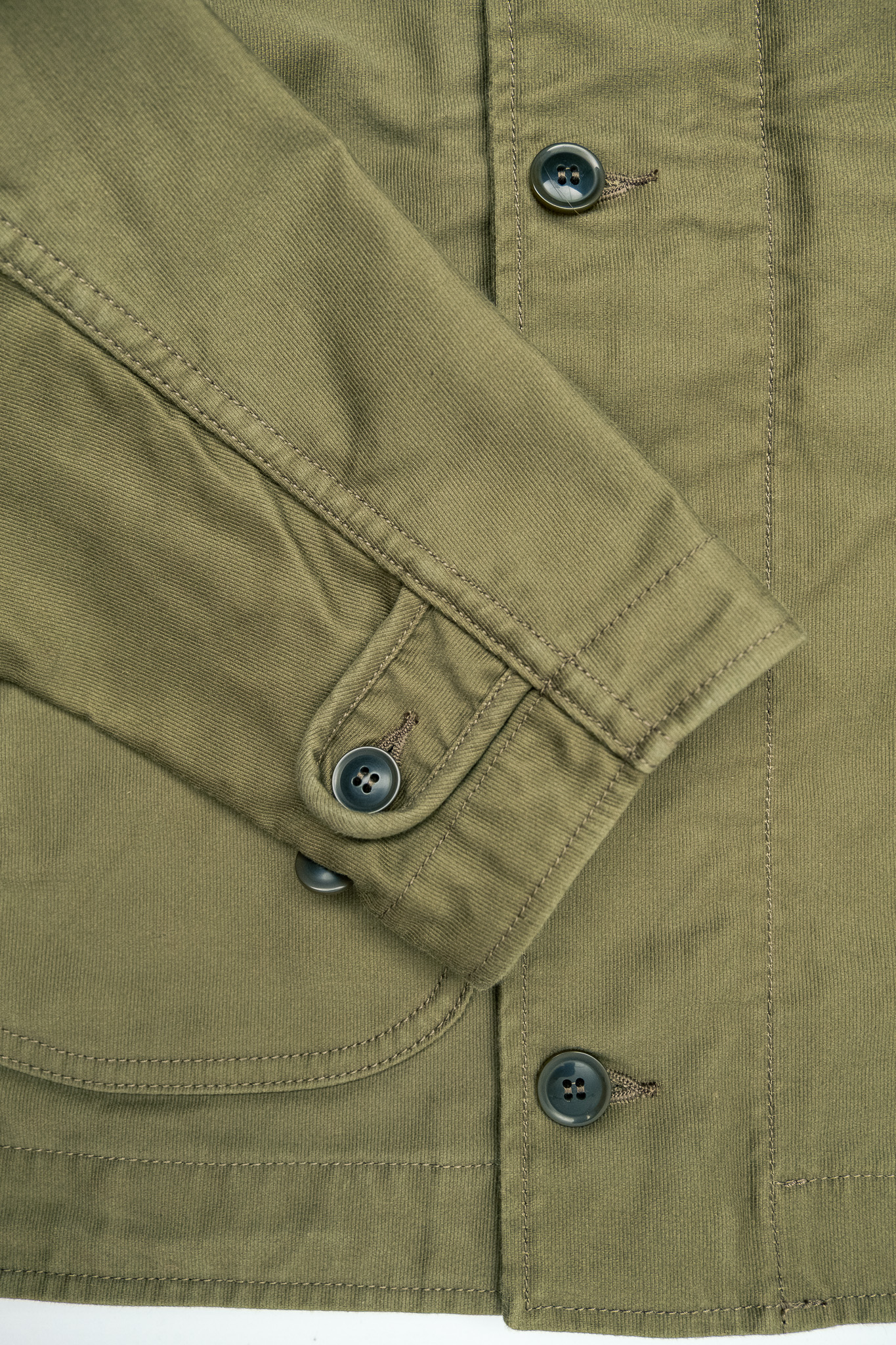 Iron Heart - IHM-53-ODG 12oz Whipcord Lightweight N1 Deck Jacket Olive Drab Green - 7