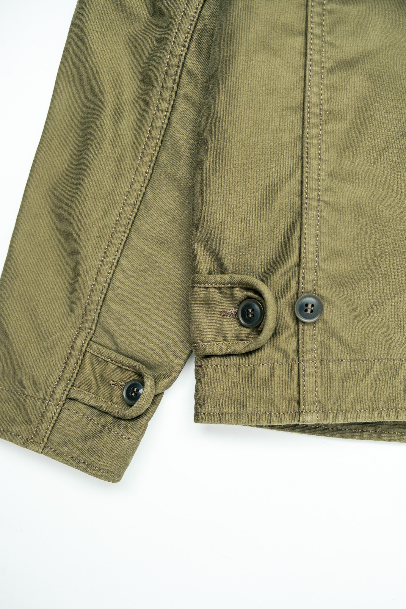 Iron Heart - IHM-53-ODG 12oz Whipcord Lightweight N1 Deck Jacket Olive Drab Green - 10