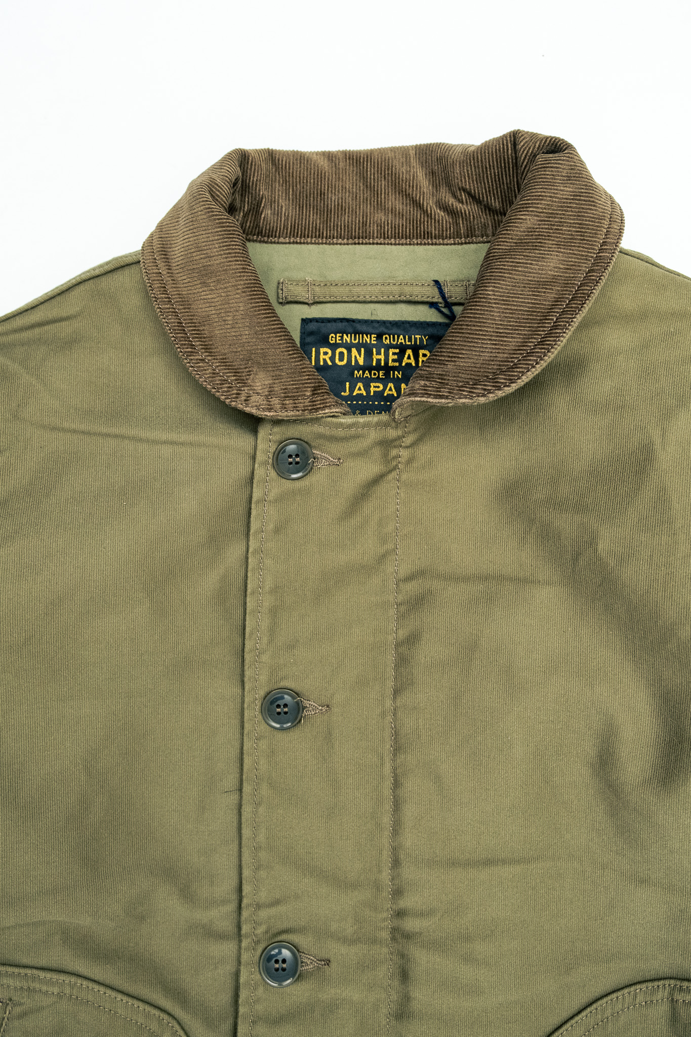 Iron Heart - IHM-53-ODG 12oz Whipcord Lightweight N1 Deck Jacket Olive Drab Green - 4