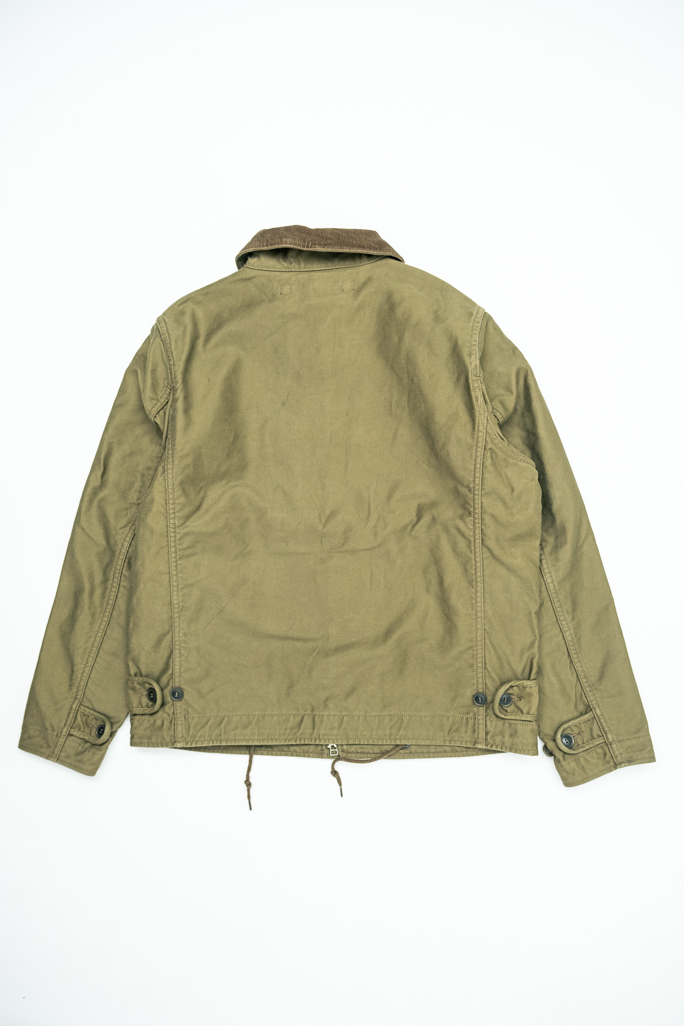 Iron Heart - IHM-53-ODG 12oz Whipcord Lightweight N1 Deck Jacket Olive Drab Green - 3